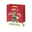 Legami - Sac cadeau - 11,5 cm x 26,5 cm x 32,5 cm - holly jolly christmas