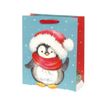 Legami - Sac cadeau - 11,5 cm x 26,5 cm x 32,5 cm - Christmas penguin