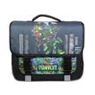 Cartable Tortues Ninja 38 cm 2 compartiments noir Bagtrotter Pas Cher Bureau Vallee