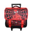 Cartable à roulettes Spiderman 38 cm - 2 compartiments - rouge - Bagtrotter