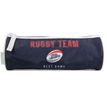 Trousse ronde Phileas Rugby - 1 compartiment - bleu - Bagtrotter