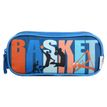 Trousse rectangulaire Phileas Basket - 2 compartiments - bleu - Bagtrotter