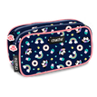 Trousse rectangulaire Chacha Kinky - 2 compartiments - bleu - Kid'Abord