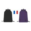 Sac à dos KIP Made in France - 1 compartiment - noir/violet - Kid'Abord