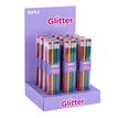 Apli Glitter - Crayon HB avec embout gomme - disponible dans différentes couleurs