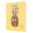 Agenda Pastel - 1 jour par page - 12,5 x 17,5 cm - ananas - Oberthur