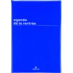 3664447174914-Agenda de la rentrée Boréal - 1 semaine sur 2 pages - 16 x 24 cm - bleu - Oberthur--0
