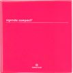 Agenda Boréal Compact² - 1 semaine sur 2 pages - 16,5 x 16,5 cm - rouge - Oberthur