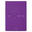 Agenda Bora 16 mois - 1 semaine sur 2 pages - 17,5 x 24,5 cm - violet texture - Oberthur