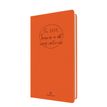 Agenda Camelia 16 poche - 1 semaine sur 2 pages - 9,5 x 17,5 cm - orange - Oberthur