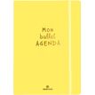 Bullet Agenda - 1 semaine sur 2 pages - 15,5 x 21,5 cm - jaune - Oberthur