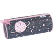 Trousse ronde Cosmic Girls - 1 compartiment - gris anthracite - Oberthur