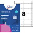 Avery Clip badge - naampenninglabels - 32 etiket(ten) - 60 x 90 mm