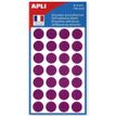 Apli Agipa - 168 Pastilles adhésives - violet - diamètre 15 mm - réf 111846