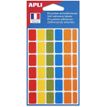 Apli Agipa - 120 étiquettes adhésives - 12 x 18 mm - couleurs assorties - réf 115113