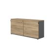 Gautier office CONNEXION - sideboard - 2 planken - houtskool, country oak