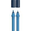 Schneider Paint-It 040 - pack de 2 cartouches de recharge Twin marker - 1 pointe ogive + 1 pointe pinceau - bleu minuit