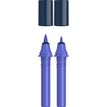 Schneider Paint-It 040 - pack de 2 cartouches de recharge Twin marker - 1 pointe ogive + 1 pointe pinceau - bleu