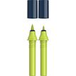 Schneider Paint-It 040 - pack de 2 cartouches de recharge Twin marker - 1 pointe ogive + 1 pointe pinceau - vert pomme