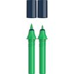 Schneider Paint-It 040 - pack de 2 cartouches de recharge Twin marker - 1 pointe ogive + 1 pointe pinceau - vert forêt noire