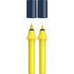 Schneider Paint-It 040 - pack de 2 cartouches de recharge Twin marker - 1 pointe ogive + 1 pointe pinceau - jaune