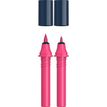 Schneider Paint-It 040 - pack de 2 cartouches de recharge Twin marker - 1 pointe ogive + 1 pointe pinceau - rouge royal