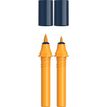 Schneider Paint-It 040 - pack de 2 cartouches de recharge Twin marker - 1 pointe ogive + 1 pointe pinceau - orange