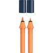 Schneider Paint-It 040 - pack de 2 cartouches de recharge Twin marker - 1 pointe ogive + 1 pointe pinceau - rouge orange