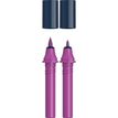 Schneider Paint-It 040 - pack de 2 cartouches de recharge Twin marker - 1 pointe ogive + 1 pointe pinceau - violet foncé