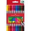 4005401511106-Faber-Castell - 10 feutres double pointe (fine et épaisse)--0