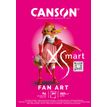 Canson Xsmart - Bloc dessin fan art - 20 feuilles - A4 - 250 gr