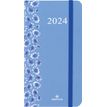 Agenda de poche Anahita - 1 semaine sur 2 pages - 9,5 x 17 cm - floralie bleu - Oberthur