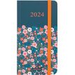 Agenda de poche Anahita - 1 semaine sur 2 pages - 9,5 x 17 cm - hiver floral - Oberthur