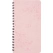 Agenda de poche spiralé Primrose - 1 semaine sur 2 pages - 9,5 x 17 cm - rose - Oberthur