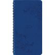 Agenda de poche spiralé Primrose - 1 semaine sur 2 pages - 9,5 x 17 cm - bleu marine - Oberthur