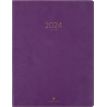 Agenda Eton - 1 semaine sur 2 pages - 22 x 28 cm - violet - Oberthur