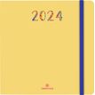Agenda Merida - 1 semaine sur 2 pages - 16 x 16 cm - jaune - Oberthur