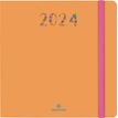 Agenda Merida - 1 semaine sur 2 pages - 16 x 16 cm - orange - Oberthur