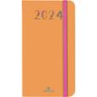 Agenda de poche Merida - 1 semaine sur 2 pages - 9,5 x 17 cm - orange - Oberthur