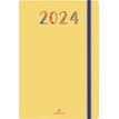 Agenda Merida - 1 semaine sur 2 pages - 10 x 15 cm - jaune - Oberthur