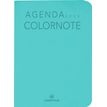 Agenda de poche Colornote - 1 semaine sur 2 pages - 7,5 x 10,5 cm - bleu turquoise - Oberthur