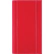 Agenda de poche spiralé Burgos - 1 semaine sur 2 pages - 9,5 x 17 cm - rouge - Oberthur