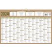 Bouchut Natura - Calendrier bancaire 7 mois par face - 43 x 65 cm - beige