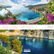 Calendrier mensuel Prestige 30 x 30 cm - Côte d'Azur - 16 mois - Aquarupella