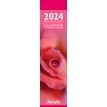 Calendrier marque-pages - roses - 4 x 16 cm - Aquarupella