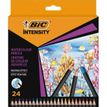 BIC Intensity - 24 crayons de couleur aquarellables