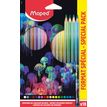Maped Deepsea Paradise - 18 Crayons de couleur bois - pochette carton