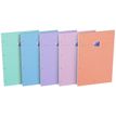 Oxford Pastel - Bloc notes perforé 21 x 31,5 cm - 160 pages - grands carreaux - disponible dans différentes couleurs
