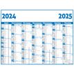 Calendrier Classic - 7 mois par face - 32 x 42 cm - bleu - Oberthur