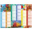 Calendrier Color Story - 6 mois par face - 21 x 26,5 cm - Oberthur